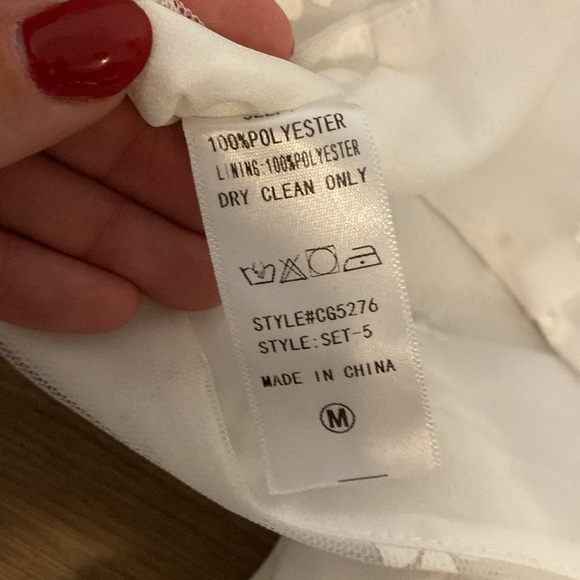 NWOT Buddy Love Cutie Skirt Top Set English Daisy Bridal White & Gold Medium - Picture 11 of 11